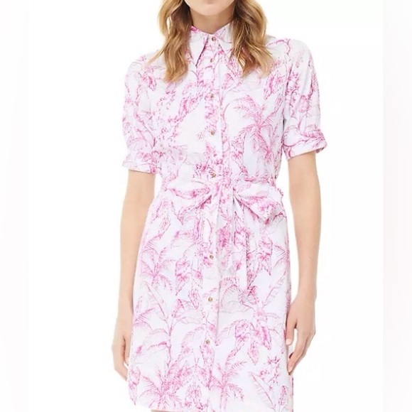 Robert Graham Dresses & Skirts - Robert Graham - Carolina Tropical Print Shirtdress
